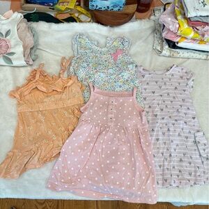 12 month baby girl dress lot summer floral hearts polka dots